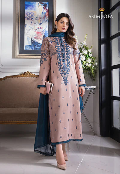AJIM-16 EMBROIDERED LAWN 3 PCS-BG546