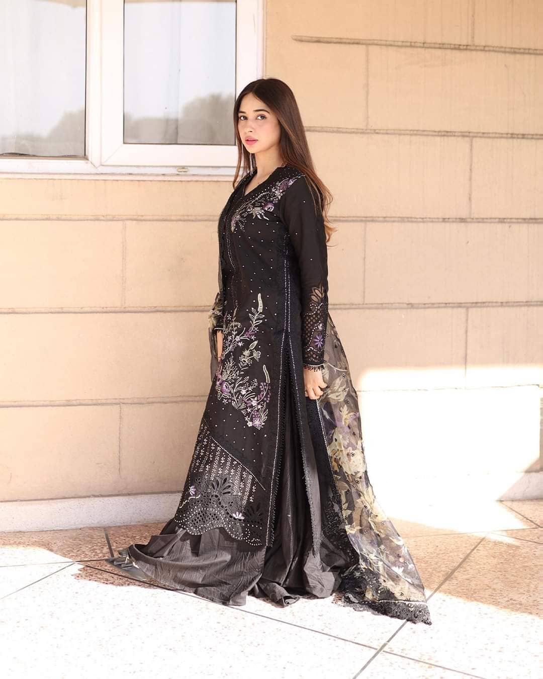 Unstitched Embroidered Silk Suit  - B101