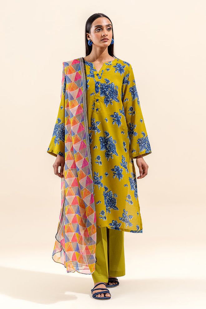 Digital Printed 3 Pcs Suit - DG02