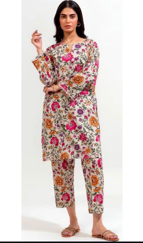 Digital Printed 3 Pcs Suit - DG04