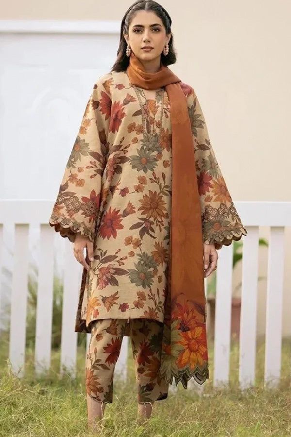 Digital Printed 3 Pcs Suit - DG07