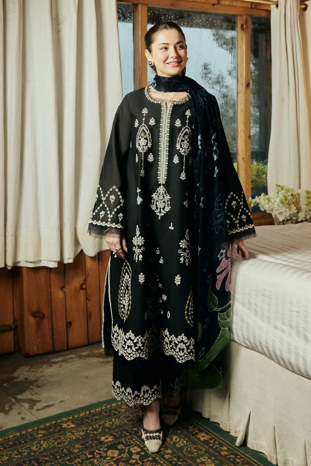 ZARA SHAHJAHAN LAWN 3PC SUIT-BG227