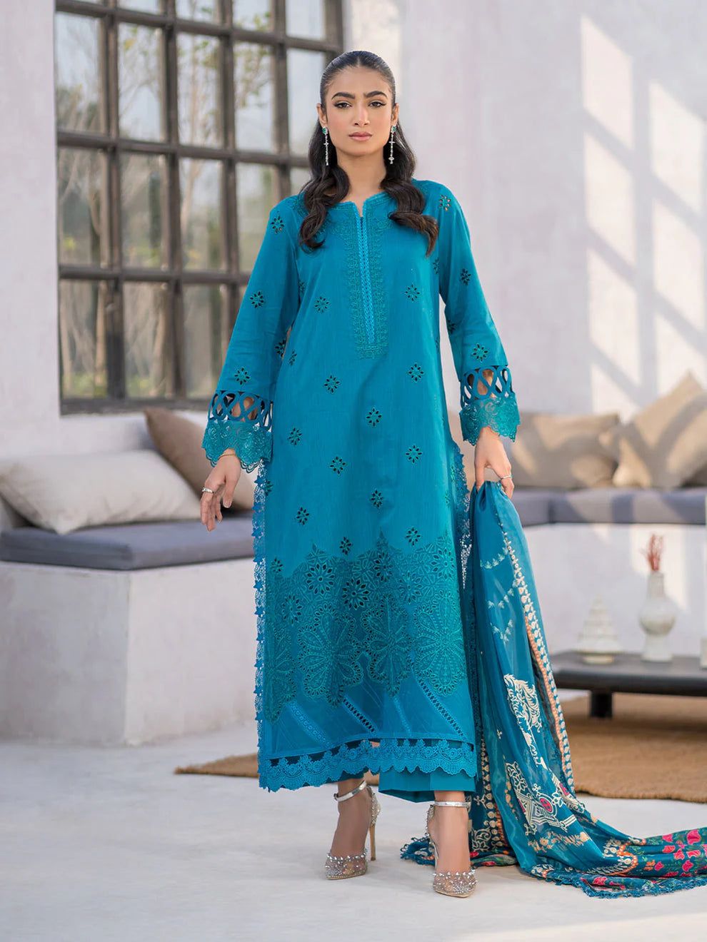 PARISHAY LAWN 3PC SUIT-BG239