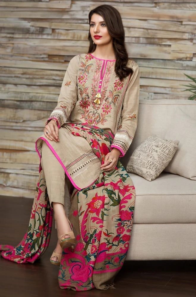 KHAADI LAWN 3PC SUIT-BG242