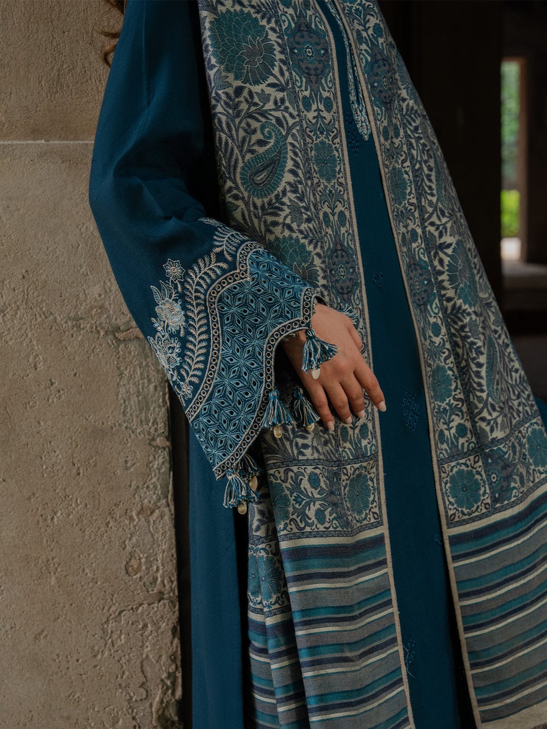 3 PC EMBROIDERED SUIT -BG845