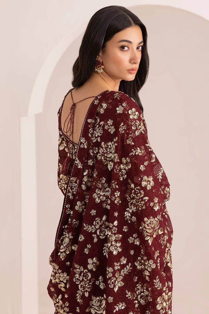 EMBROIDERED CHIFFON UC-3021