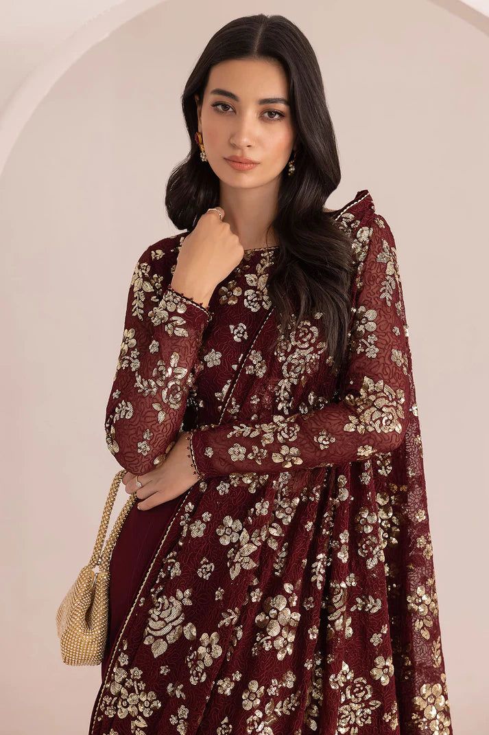 EMBROIDERED CHIFFON UC-3021