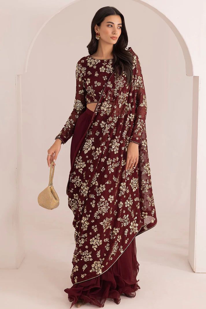EMBROIDERED CHIFFON UC-3021