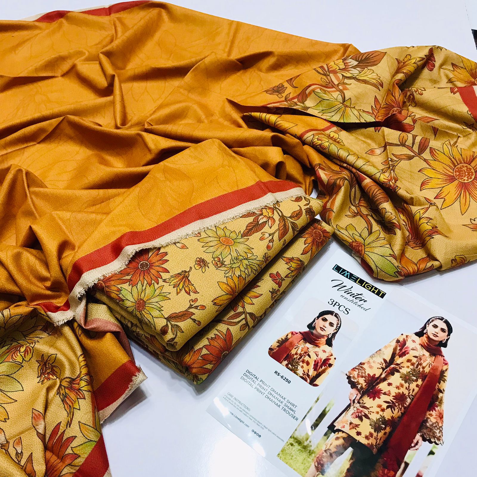 Digital Printed 3 Pcs Suit - DG07
