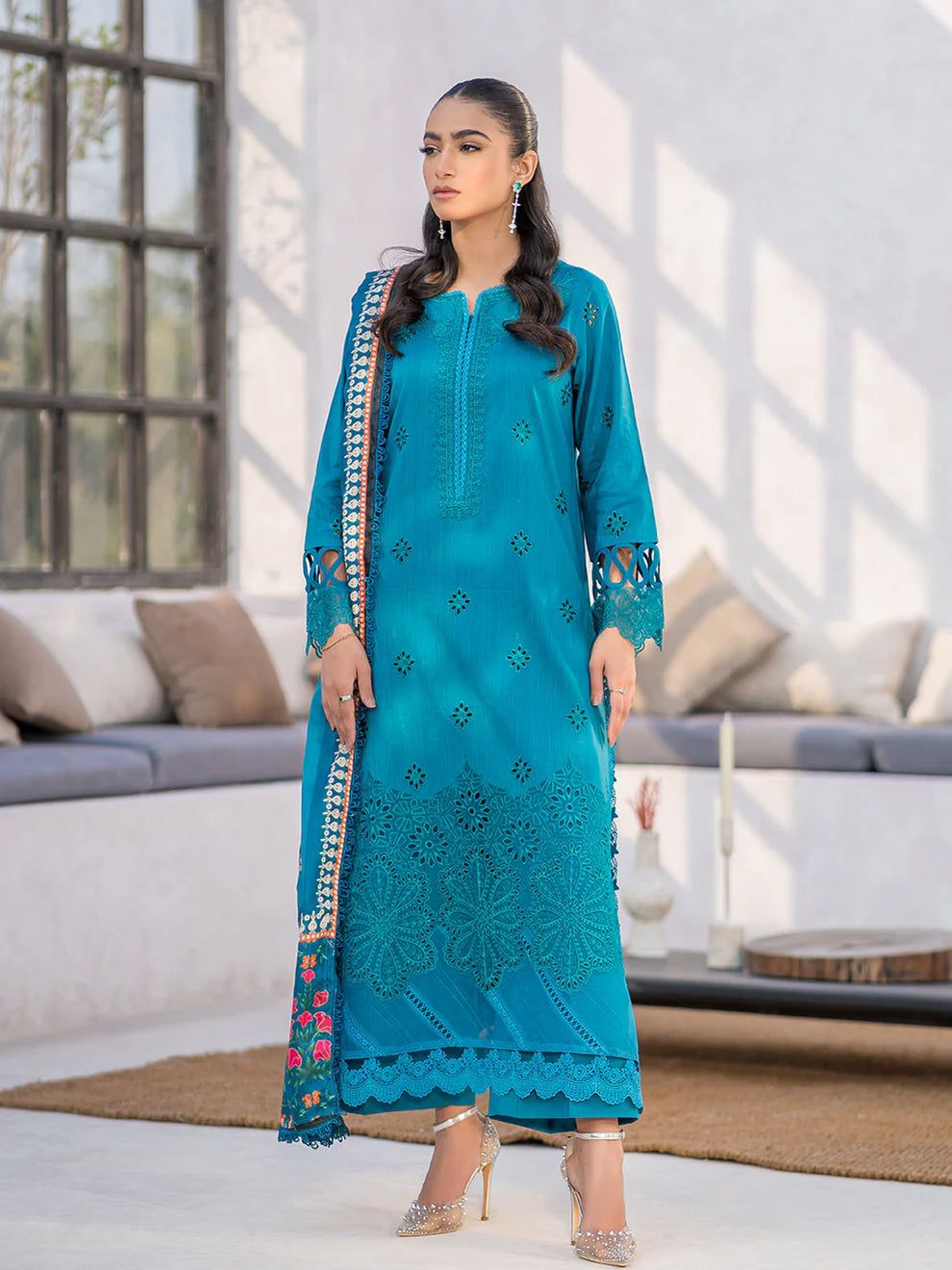 PARISHAY LAWN 3PC SUIT-BG239