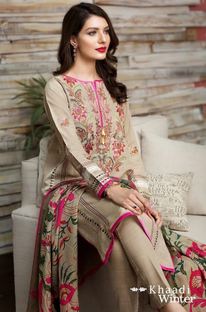 KHAADI LAWN 3PC SUIT-BG242