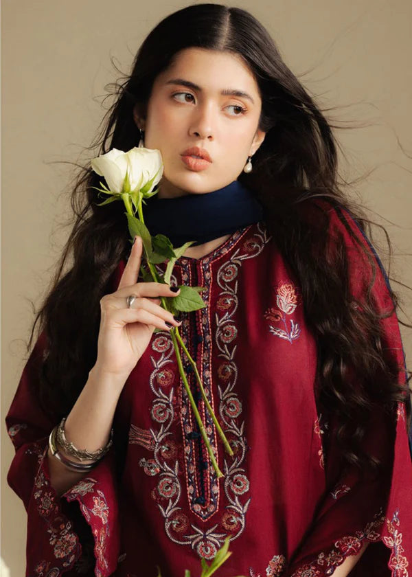 3 PC EMBROIDERED SUIT - BG830